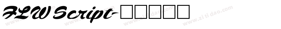 FLW Script字体转换